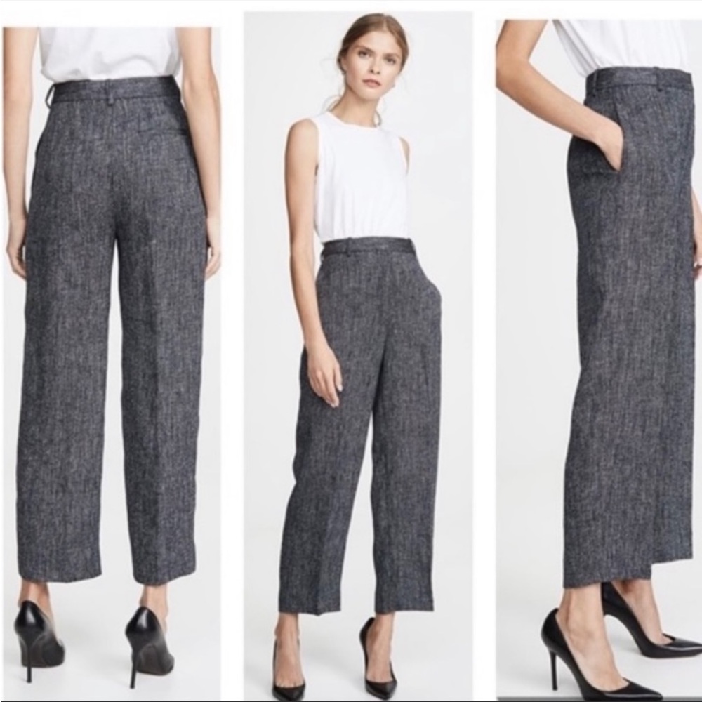 THEORY HW Straight Linen Blend Pants Straight 2